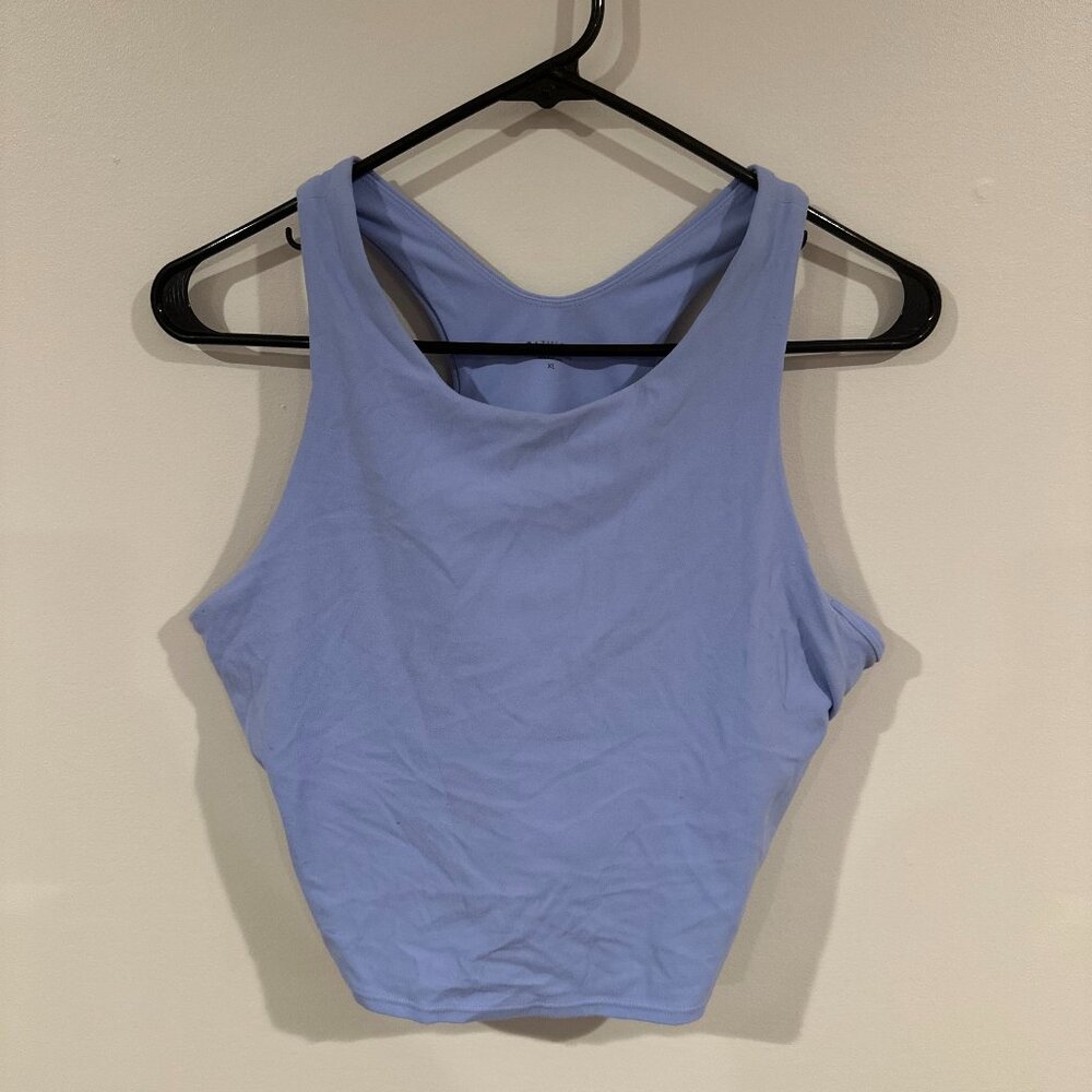 Athleta Purpose Crop Sports Bra D-DD in Lilac / Size XL